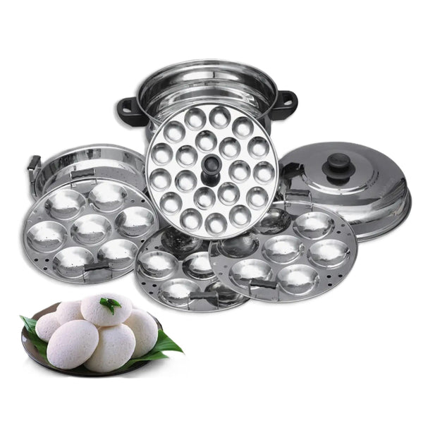 Blueberry’s Idli Cooker Stainless Steel 7 Plates 21 Idly