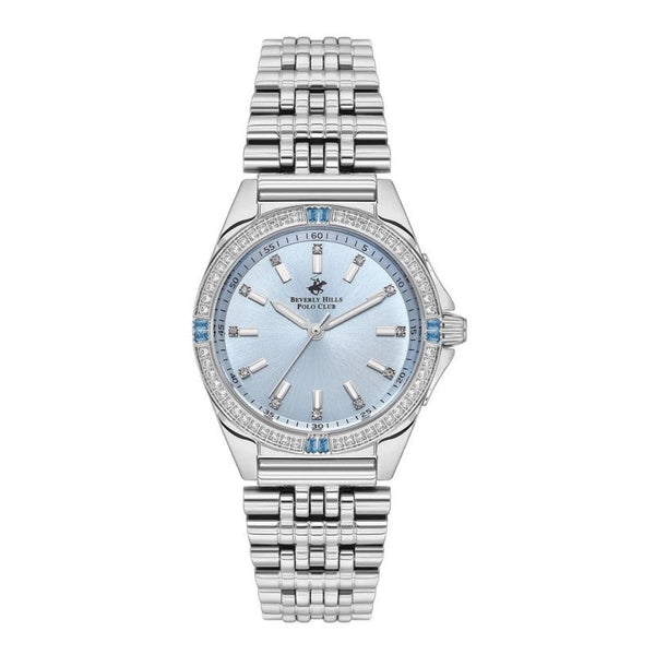 Beverly Hills Polo Club Women Silver Stainless Steel Analog Watch BP3587C300