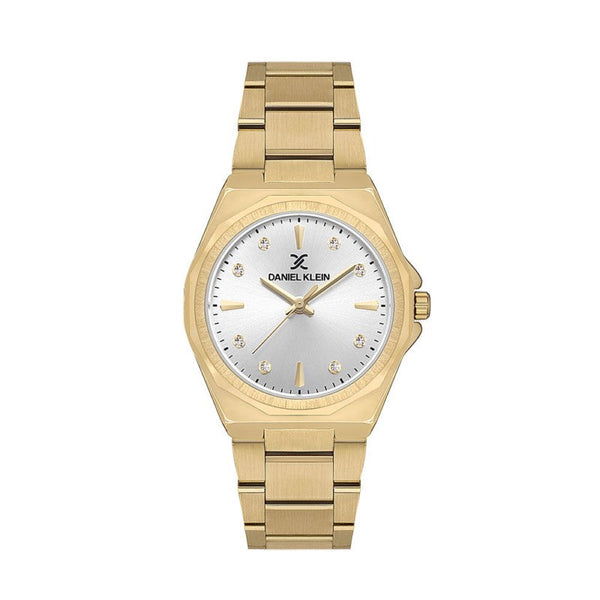 Daniel Klein Women Gold Stainless Steel Analog Watch DK1136115