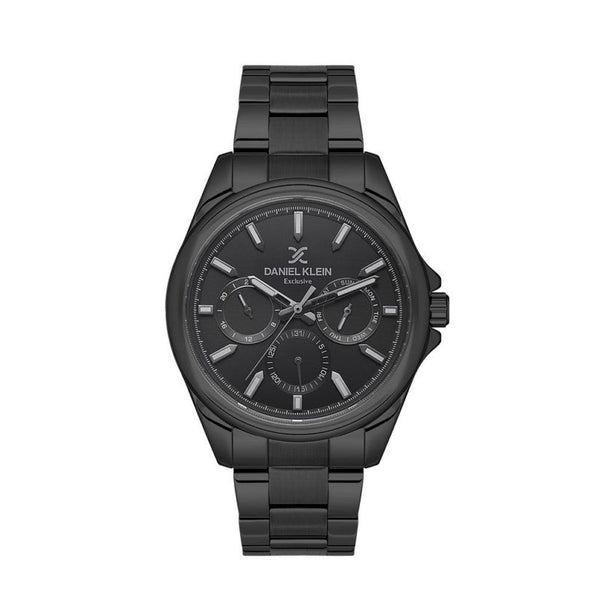 Daniel Klein Men Black Stainless Steel Analog Watch DK1136365