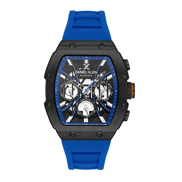 Daniel Klein Men Blue Silicone Analog Watch DK1136384