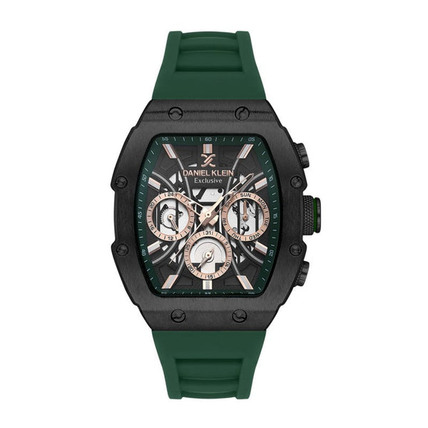 Daniel Klein Men Green Silicone Analog Watch