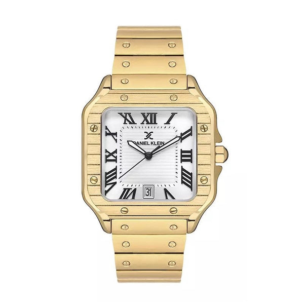 Daniel Klein Men Gold Stainless Steel Analog Watch