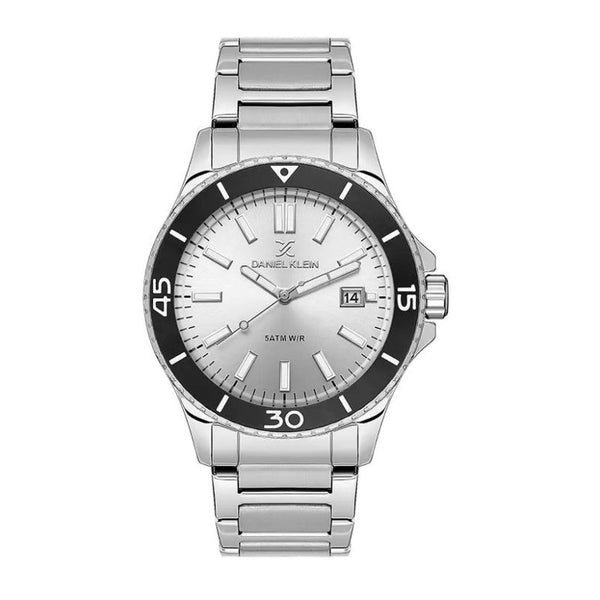 Daniel Klein Men Silver Stainless Steel Analog Watch DK1136941