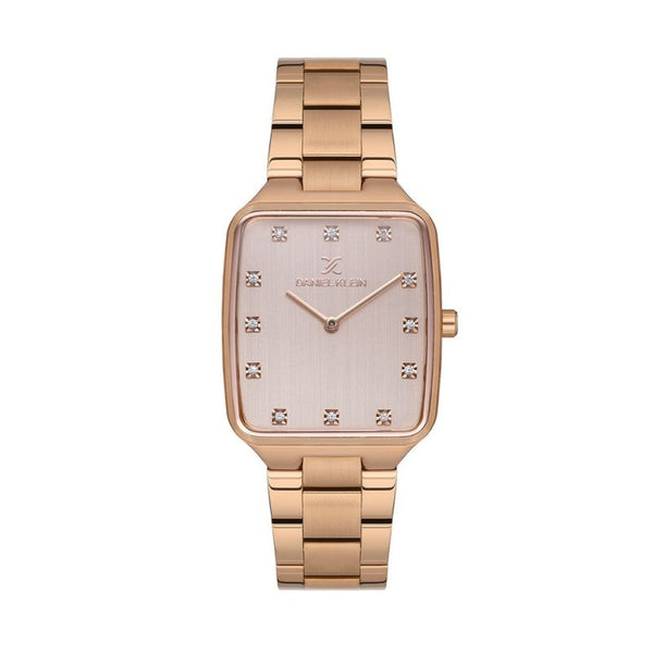 Daniel Klein Women Rose Gold Stainless Steel Analog Watch