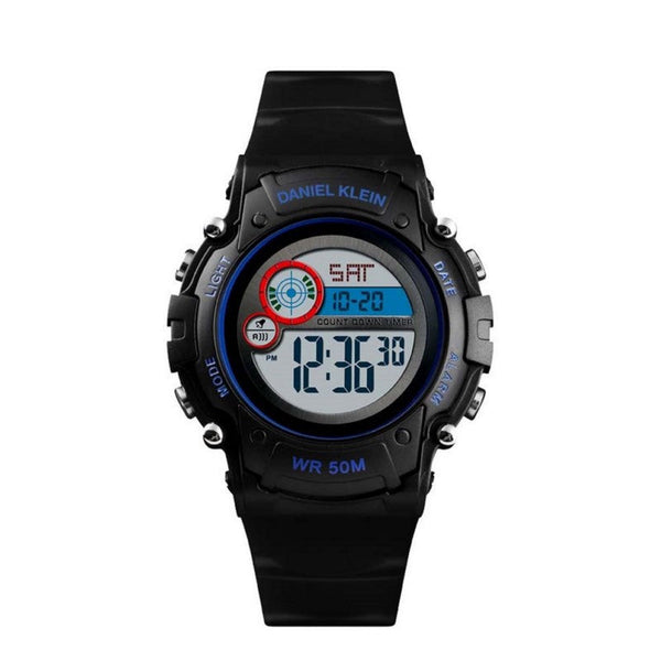 Daniel Klein Boys Black Silicone Digital Smart Watch DK14772