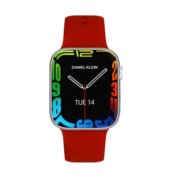 Daniel Klein Unisex Red Silicone Digital Smart Watch