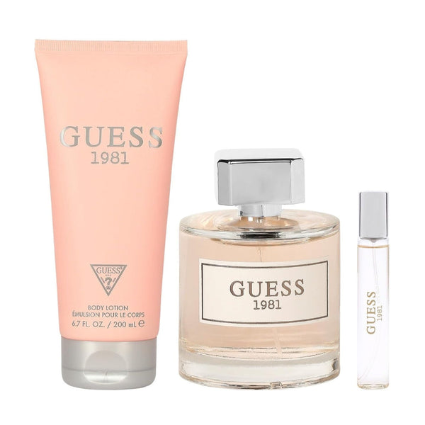 Guess 1981 for Women EDT 100 ml/ Body Lotion 200 ml/ Travel Spray 15 ml 3pcs Set