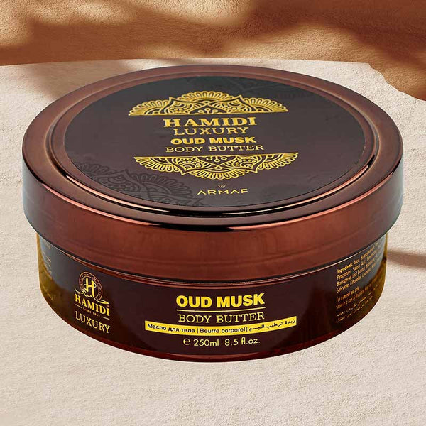 Hamidi Luxury Oud Musk Body Scrub 250 ml without PVC Box