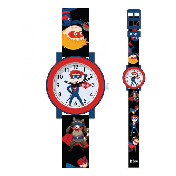 Lee Cooper Boys Black & Print Plastic Analog Watch