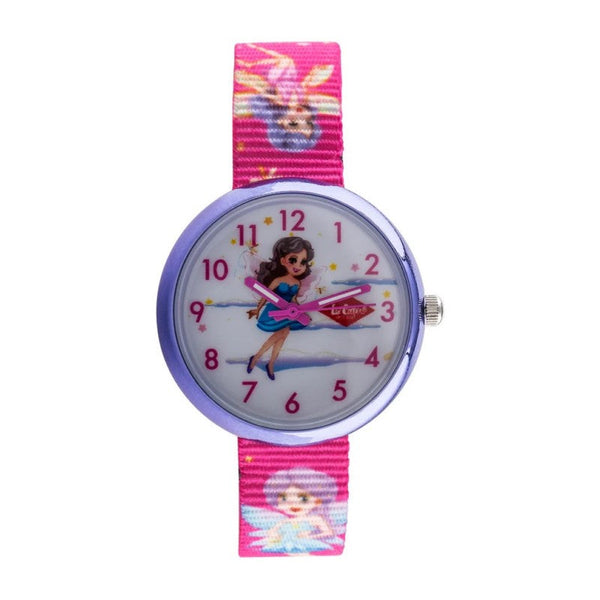 Lee Cooper Girls Pink Textile Analog Watch LCK3738