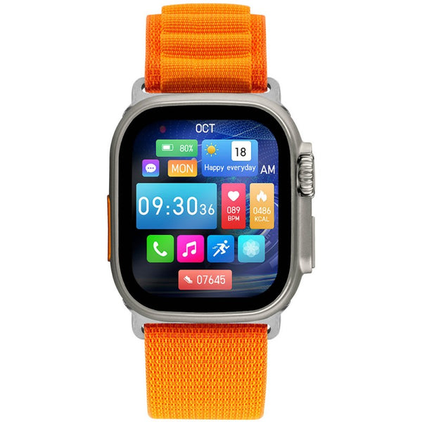 Lee Cooper Men Orange Silicone Digital Smart Watch LCSM313