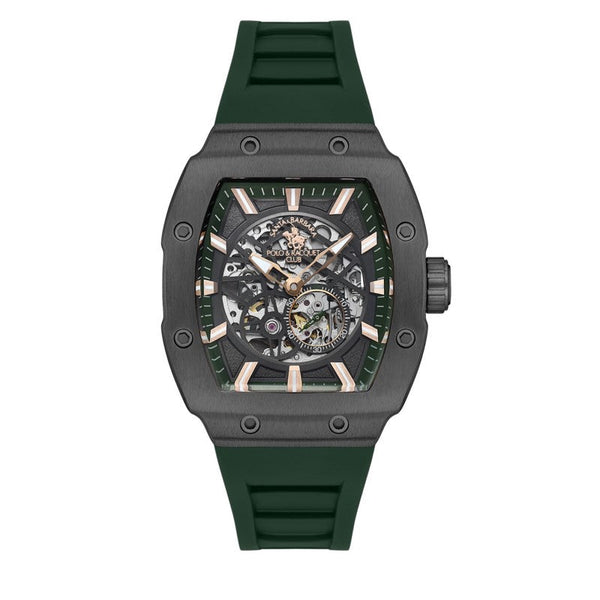 Santa Barbara Polo Men Green Silicone Analog Watch SB1105495