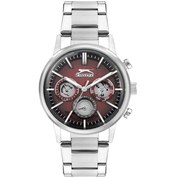 Slazenger Men Silver Stainless Steel Analog Watch SL092303208